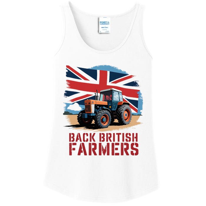 Back British Farmers Uk Farmers Protest Ladies Essential Tank