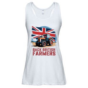 Back British Farmers Uk Farmers Protest Ladies Essential Flowy Tank