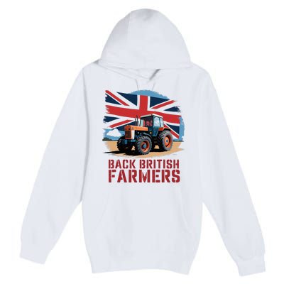 Back British Farmers Uk Farmers Protest Premium Pullover Hoodie