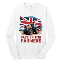 Back British Farmers Uk Farmers Protest Tall Long Sleeve T-Shirt