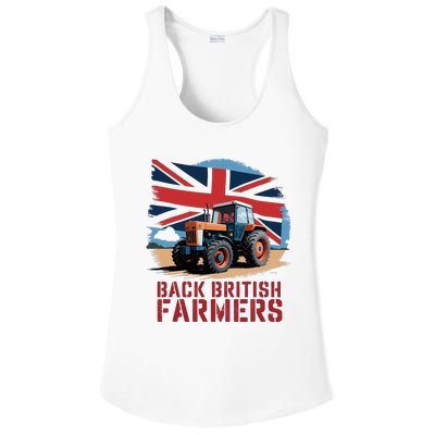 Back British Farmers Uk Farmers Protest Ladies PosiCharge Competitor Racerback Tank