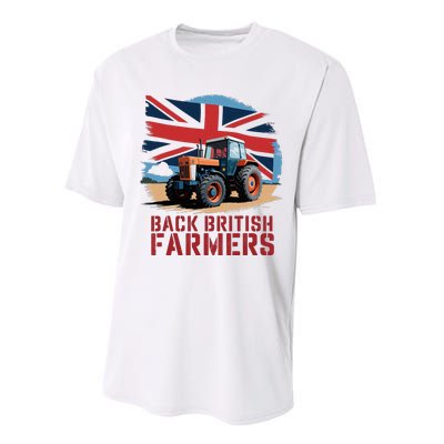 Back British Farmers Uk Farmers Protest Performance Sprint T-Shirt