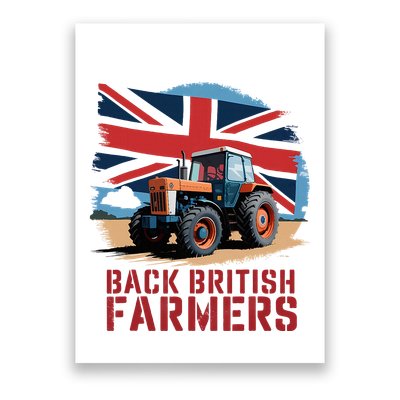 Back British Farmers Uk Farmers Protest Poster