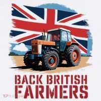 Back British Farmers Uk Farmers Protest Premium T-Shirt