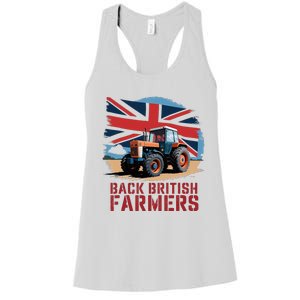 Back British Farmers Uk Farmers Protest Women's Racerback Tank