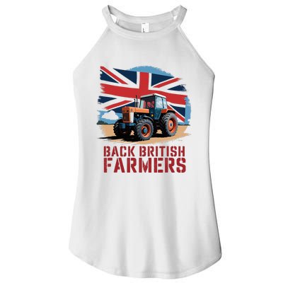 Back British Farmers Uk Farmers Protest Women's Perfect Tri Rocker Tank