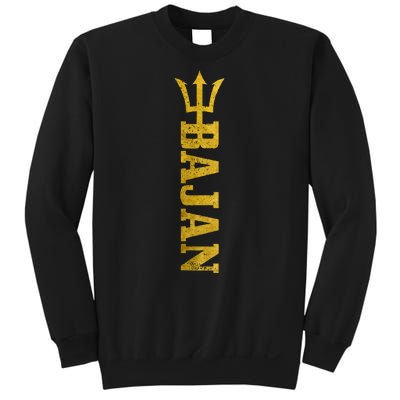 Bajan Barbados Flag Pride Vintage Sweatshirt