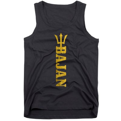 Bajan Barbados Flag Pride Vintage Tank Top