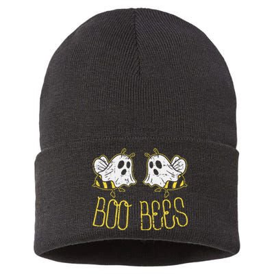 Boo Bees Funny Couples Halloween Costume Sustainable Knit Beanie