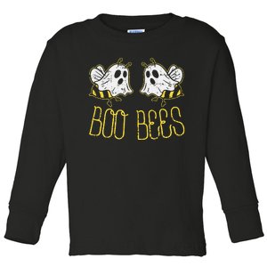 Boo Bees Funny Couples Halloween Costume Toddler Long Sleeve Shirt