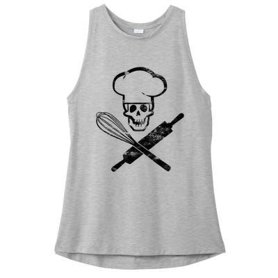 Badass Baker Funny Baking I Love Baking Ladies PosiCharge Tri-Blend Wicking Tank