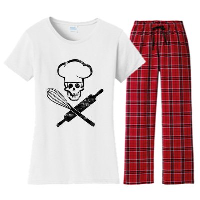 Badass Baker Funny Baking I Love Baking Women's Flannel Pajama Set