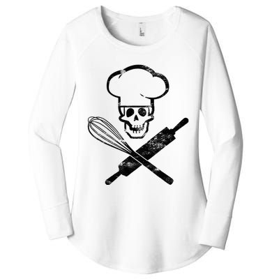 Badass Baker Funny Baking I Love Baking Women's Perfect Tri Tunic Long Sleeve Shirt