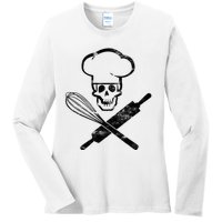 Badass Baker Funny Baking I Love Baking Ladies Long Sleeve Shirt