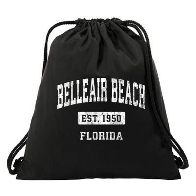 Belleair Beach Florida Fl Vintage Sports Established Drawstring Bag