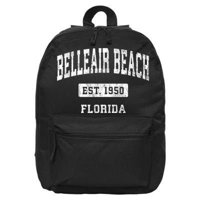 Belleair Beach Florida Fl Vintage Sports Established 16 in Basic Backpack