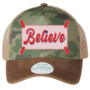 Believe Baseball Fan Philadelphia Baseball Legacy Tie Dye Trucker Hat