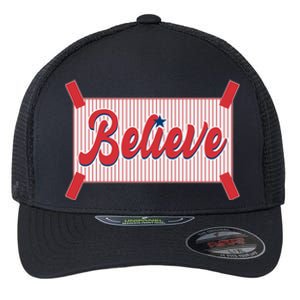 Believe Baseball Fan Philadelphia Baseball Flexfit Unipanel Trucker Cap