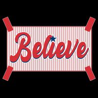 Believe Baseball Fan Philadelphia Baseball Tie-Dye T-Shirt