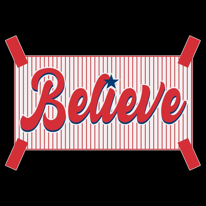 Believe Baseball Fan Philadelphia Baseball Tie-Dye T-Shirt
