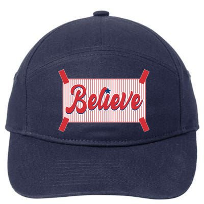 Believe Baseball Fan Philadelphia Baseball 7-Panel Snapback Hat