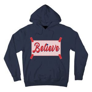 Believe Baseball Fan Philadelphia Baseball Tall Hoodie