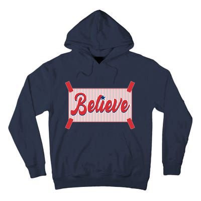 Believe Baseball Fan Philadelphia Baseball Tall Hoodie