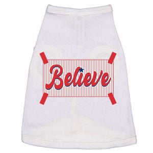 Believe Baseball Fan Philadelphia Baseball Doggie Tank