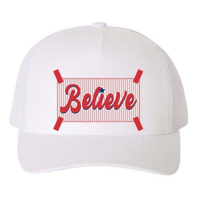 Believe Baseball Fan Philadelphia Baseball Yupoong Adult 5-Panel Trucker Hat