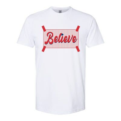 Believe Baseball Fan Philadelphia Baseball Softstyle® CVC T-Shirt