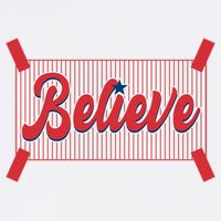 Believe Baseball Fan Philadelphia Baseball Apron