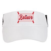 Believe Baseball Fan Philadelphia Baseball Adult Drive Performance Visor