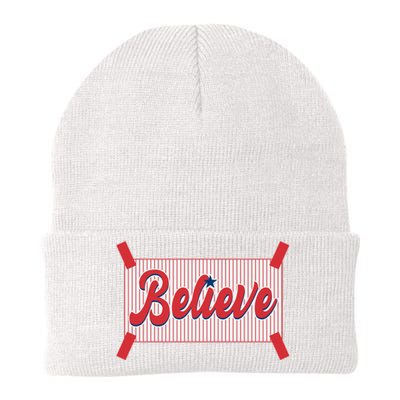 Believe Baseball Fan Philadelphia Baseball Knit Cap Winter Beanie