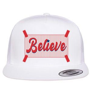 Believe Baseball Fan Philadelphia Baseball Flat Bill Trucker Hat