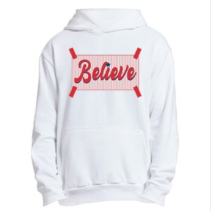 Believe Baseball Fan Philadelphia Baseball Urban Pullover Hoodie