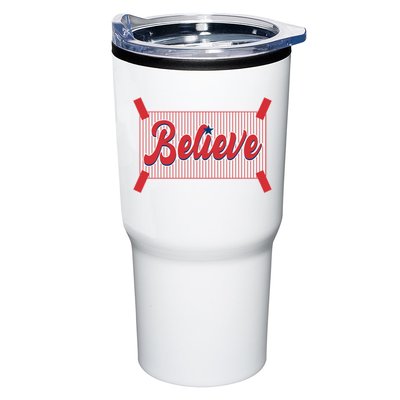 Believe Baseball Fan Philadelphia Baseball Tumbler
