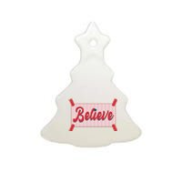 Believe Baseball Fan Philadelphia Baseball Ceramic Tree Ornament