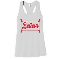 Believe Baseball Fan Philadelphia Baseball Women's Racerback Tank