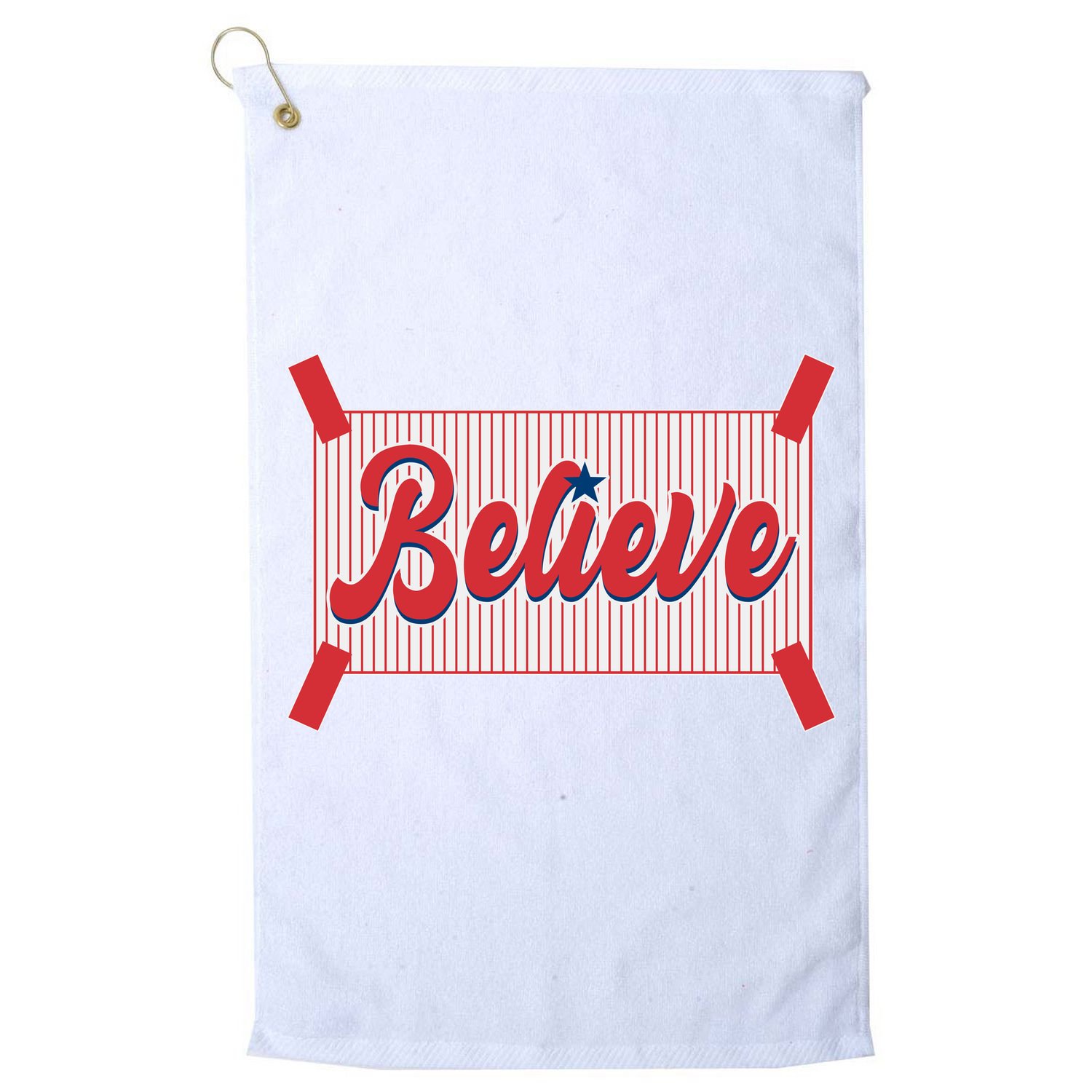Believe Baseball Fan Philadelphia Baseball Golf Towel