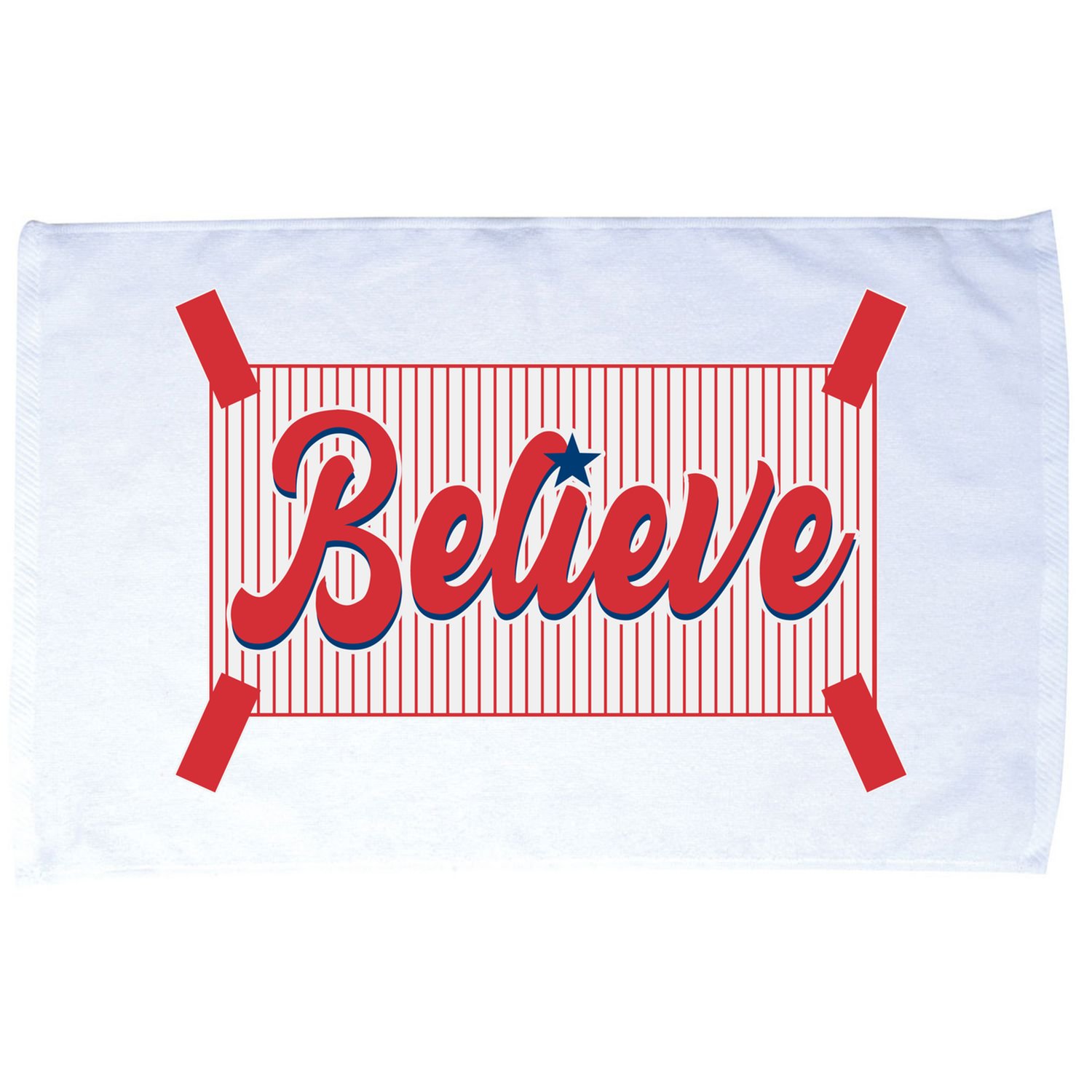 Believe Baseball Fan Philadelphia Baseball Microfiber Hand Towel