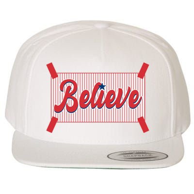 Believe Baseball Fan Philadelphia Baseball Wool Snapback Cap