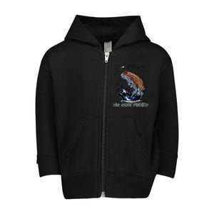 Big Bass Fishing Toddler Zip Fleece Hoodie