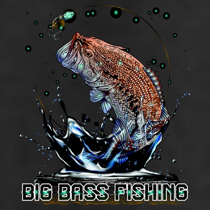 Big Bass Fishing Adult Drive Performance Visor