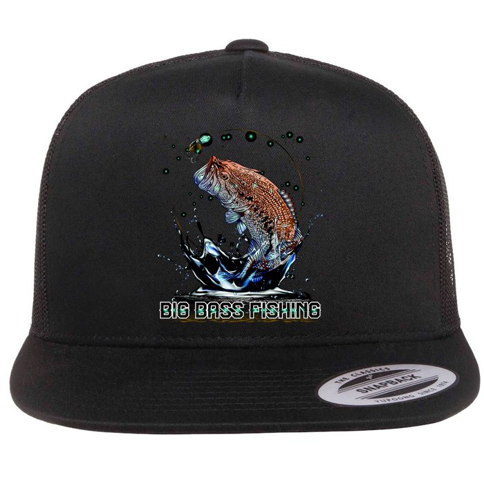 Big Bass Fishing Flatbill Hat