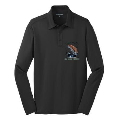 Big Bass Fishing Silk Touch Performance Long Sleeve Polo