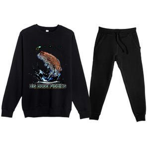 Big Bass Fishing Premium Crewneck Sweatsuit Set