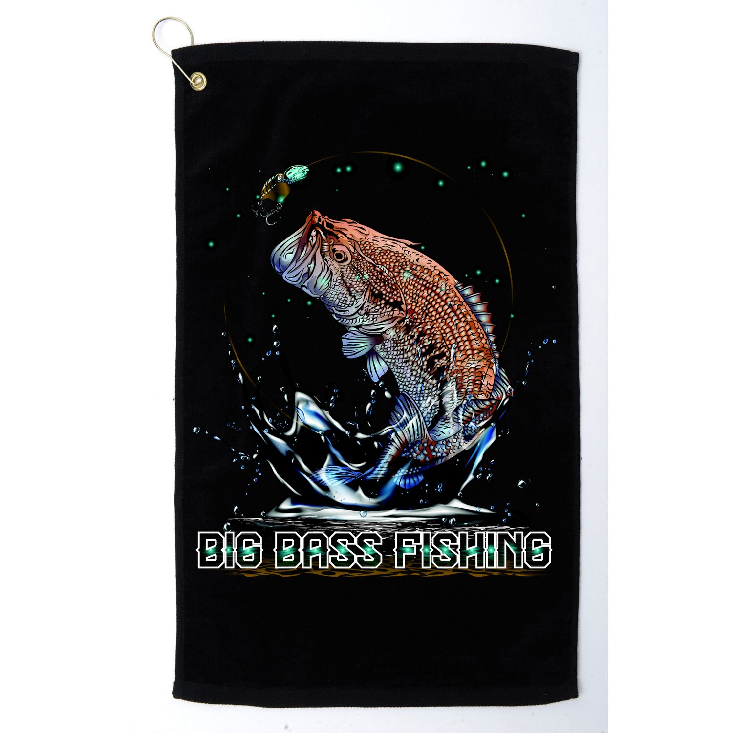 Big Bass Fishing Golf Towel
