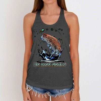 Big Bass Fishing Women's Knotted Racerback Tank