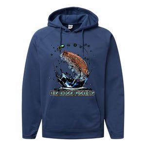 Big Bass Fishing Performance Fleece Hoodie