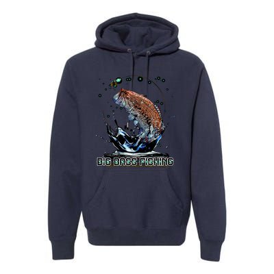 Big Bass Fishing Premium Hoodie